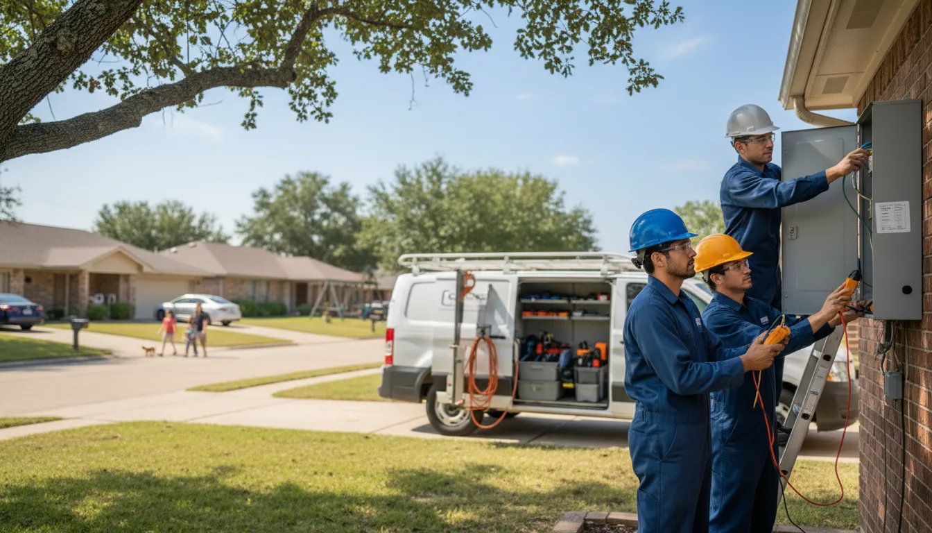 Certified electrician providing emergency electrical services in Brainard, NY